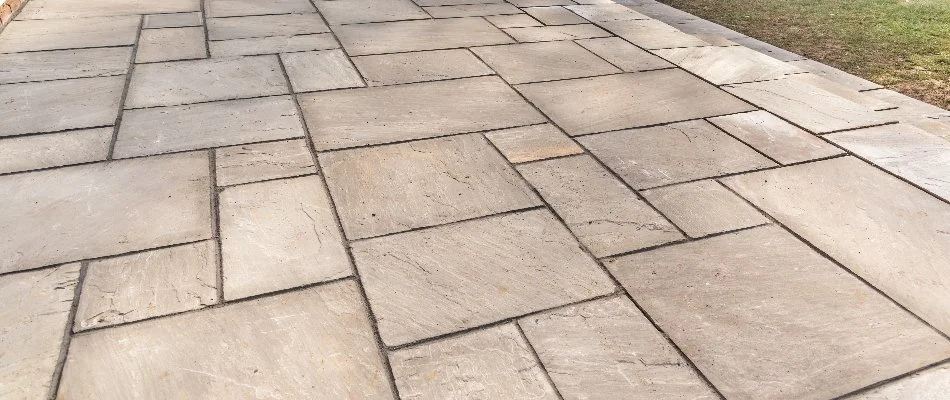 Large pavers for a patio in Charlotte, NC.